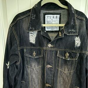 Men’s L.A.B Liberation Bleu Black distress, Jean Jacket